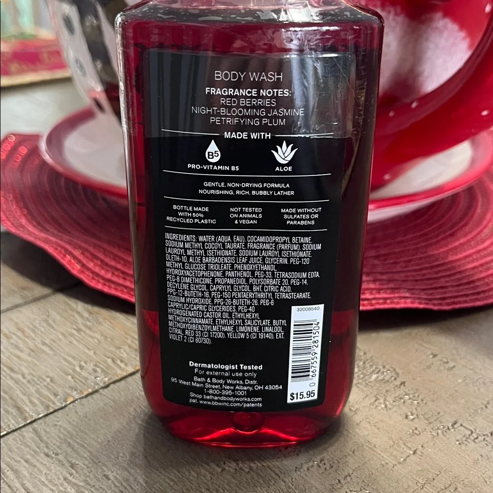 Bath & Body Works Vampire Blood Bundle Body Wash & Bath Fizzy Set-NWT